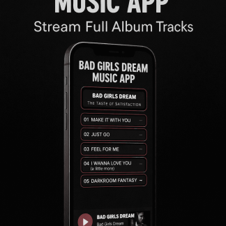 Image of Bad Girls Dream Album in App Site "The Taste of Satisfaction" 1990 Album, 5 songs $1.99